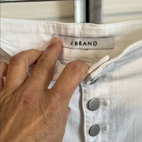 J BRAND Natasha White Button-Detail Women's Skinny Jeans, Size 30 - Picture 5 of 15